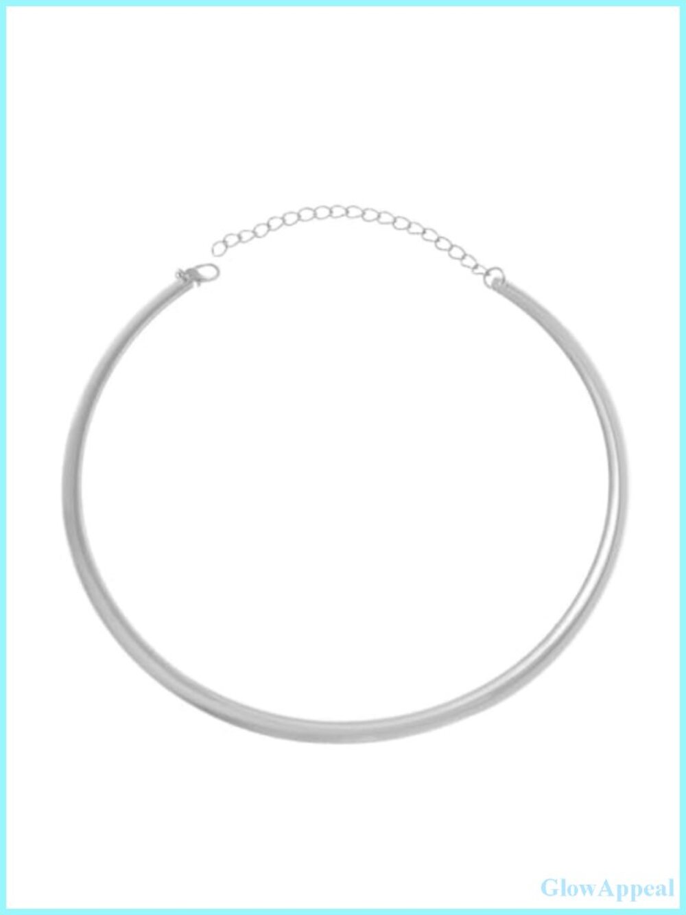 Alloy Collar Choker Necklace Open Round Statement Layering Jewelry